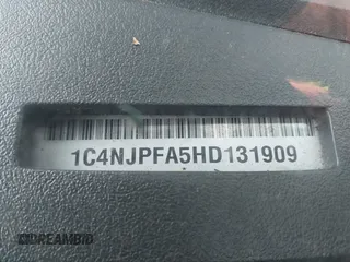 2017 Jeep Patriot High Altitude with VIN 1C4NJPFA5HD131909, listed as a IAAI auction lot 41811074 with 182,288 mi miles and . Bid and sale history available at carsss.com. Image 9.