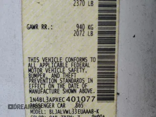 2014 Nissan Altima S with VIN 1N4BL3APXEC401077, listed as a Copart auction lot 44379625 with 106,854 mi miles and Salvage title. Bid and sale history available at DreamBid. Image 12.