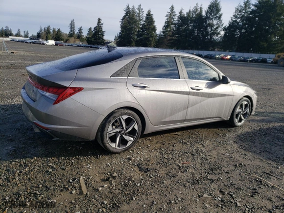 2023 Hyundai Elantra Limited with VIN KMHLP4AG9PU505822, listed as a Copart auction lot 48983815 with 11,563 mi miles and Clean Title. Bid and sale history available at carsss.com. Image 3.