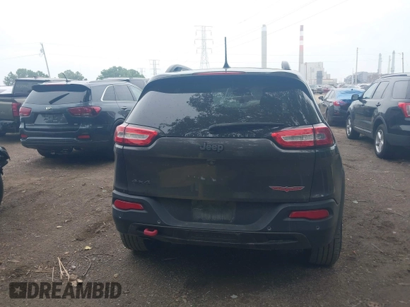 2018 Jeep Cherokee Trailhawk with VIN 1C4PJMBB0JD564792, listed as a IAAI auction lot 42513208 with 173,484 mi miles and . Bid and sale history available at DreamBid. Image 16.