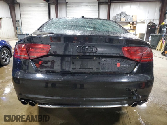 2014 Audi S8 with VIN WAUD2AFD3EN004210, listed as a Copart auction lot 50205735 with 31,952 mi miles and Salvage Title. Bid and sale history available at carsss.com. Image 6.