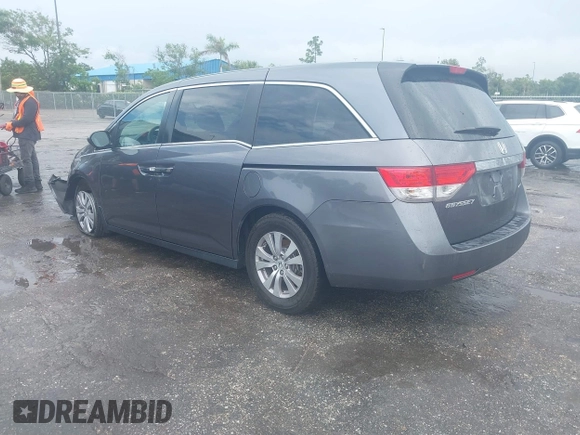 2017 Honda Odyssey SE with VIN 5FNRL5H3XHB026595, listed as a IAAI auction lot 39631978 with 92,555 mi miles and . Bid and sale history available at carsss.com. Image 3.