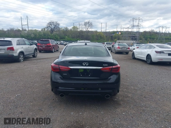 2022 Infiniti Q50 Luxe with VIN JN1EV7BRXNM342313, listed as a IAAI auction lot 42028864 with 28,093 mi miles and . Bid and sale history available at DreamBid. Image 17.