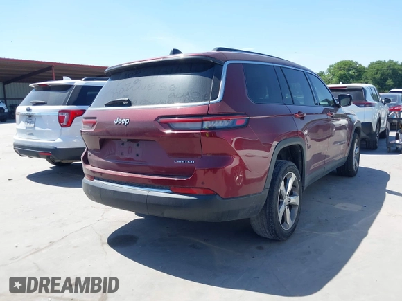 2021 Jeep Grand Cherokee Limited with VIN 1C4RJJBG1M8207699, listed as a IAAI auction lot 42013837 with 105,589 mi miles and . Bid and sale history available at DreamBid. Image 4.