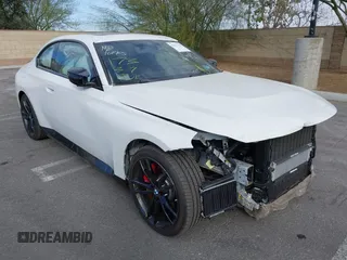 2024 BMW 2 Series M240i xDrive with VIN 3MW53CM04R8D89329, listed as a IAAI auction lot 41417736 with 2,849 mi miles and . Bid and sale history available at carsss.com. Image 1.