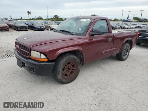 2003 Dodge Dakota with VIN 1D7FL16XX3S354070, listed as a Copart auction lot 42445675 with 206,311 mi miles and Clean Title. Bid and sale history available at carsss.com. Image 1.