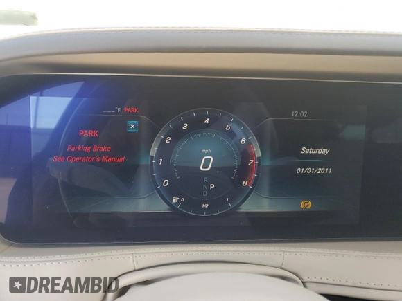 2020 Mercedes-Benz S 560 with VIN WDDUG8DB7LA523768, listed as a Copart auction lot 49408055 with Not Provided miles and Salvage Title. Bid and sale history available at DreamBid. Image 9.
