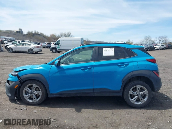 2023 Hyundai Kona SEL with VIN KM8K6CAB6PU977828, listed as a IAAI auction lot 42094972 with 61,283 mi miles and . Bid and sale history available at DreamBid. Image 14.