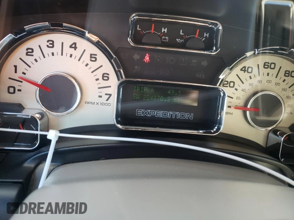 2011 Ford Expedition Limited with VIN 1FMJU1K55BEF18615, listed as a Copart auction lot 76393804 with 224,870 mi miles and Salvage Title. Bid and sale history available at carsss.com. Image 9.