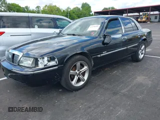 2003 Mercury Grand Marquis LS Premium with VIN 2MEHM75W23X672191, listed as a IAAI auction lot 42198997 with 137,525 mi miles and . Bid and sale history available at DreamBid. Image 2.