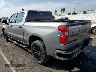 2020 Chevrolet Silverado 1500 Custom with VIN 1GCPWBEF5LZ176600, listed as a Copart auction lot 74396324 with 128,673 mi miles and Salvage Title. Bid and sale history available at carsss.com. Image 2.