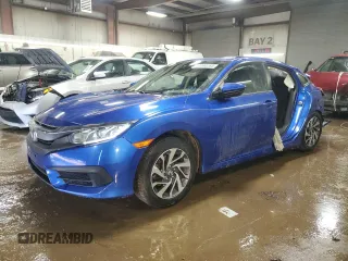 2017 Honda Civic Sedan EX with VIN 19XFC2F77HE035056, listed as a Copart auction lot 49840265 with 128,743 mi miles and Salvage Title. Bid and sale history available at carsss.com. Image 1.