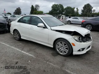 2008 Mercedes-Benz C 300 Sport with VIN WDDGF54X18R021664, listed as a Copart auction lot 56033475 with 297,036 mi miles and Salvage title. Bid and sale history available at DreamBid. Image 4.