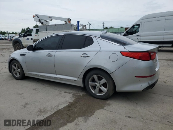 2014 Kia Optima LX z VIN 5XXGM4A72EG316575, wystawiony jako Copart lot #57855895 z przebiegiem 161 221 mil mil oraz Czysty tytuł • Clean title. Historia ofert i sprzedaży dostępna na DreamBid. Obrazek 2.