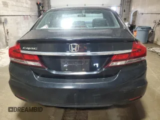 2015 Honda Civic LX with VIN 19XFB2F56FE066247, listed as a Copart auction lot 53263985 with 90,771 mi miles and Salvage Title. Bid and sale history available at carsss.com. Image 6.