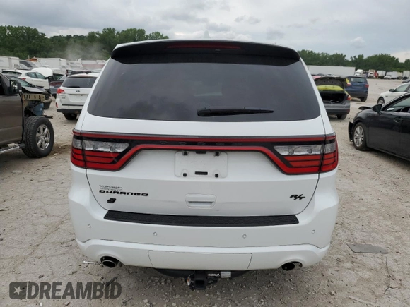 2021 Dodge Durango R/T with VIN 1C4SDJCT9MC762787, listed as a Copart auction lot 60757995 with 41,533 mi miles and Salvage title. Bid and sale history available at DreamBid. Image 6.