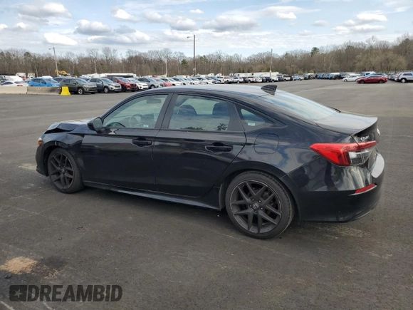 2022 Honda Civic Sedan Sport with VIN 2HGFE2F51NH596900, listed as a Copart auction lot 51156205 with 41,229 mi miles and Non Repairable. Bid and sale history available at carsss.com. Image 2.