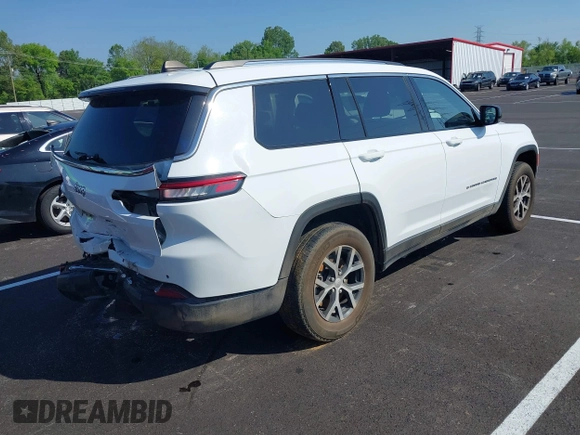 2023 Jeep Grand Cherokee Limited z VIN 1C4RJKBG2P8793419, wystawiony jako IAAI lot #42125191 z przebiegiem 64 510 mil mil oraz . Historia ofert i sprzedaży dostępna na DreamBid. Obrazek 4.