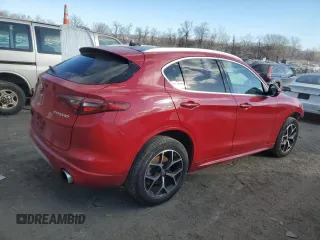 2021 Alfa Romeo Stelvio Ti z VIN ZASPAKBN5M7D00170, wystawiony jako Copart lot #41510865 z przebiegiem 27 492 mil mil oraz Szkoda całkowita • Salvage title. Historia ofert i sprzedaży dostępna na DreamBid. Obrazek 3.