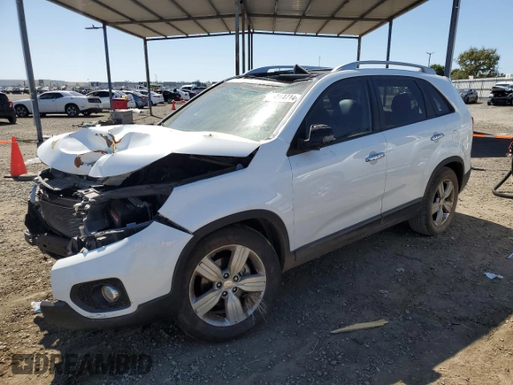 2013 Kia Sorento EX with VIN 5XYKU4A23DG373764, listed as a Copart auction lot 50004714 with 75,516 mi miles and Salvage Title. Bid and sale history available at carsss.com. Image 1.
