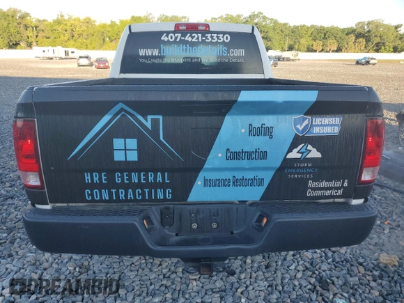 2013 Ram 1500 Tradesman z VIN 1C6RR6FG3DS711410, wystawiony jako Copart lot #50556485 z przebiegiem 123 478 mil mil oraz Szkoda całkowita • Salvage title. Historia ofert i sprzedaży dostępna na DreamBid. Obrazek 6.