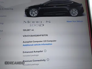2017 Tesla Model S 100D with VIN 5YJSA1E26HF197176, listed as a IAAI auction lot 42565791 with 120,287 mi miles and . Bid and sale history available at DreamBid. Image 15.