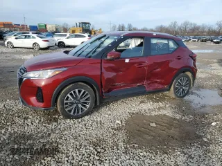 2022 Nissan Kicks SV with VIN 3N1CP5CV6NL486209, listed as a Copart auction lot 44530725 with 97,460 mi miles and Salvage Title. Bid and sale history available at carsss.com. Image 1.