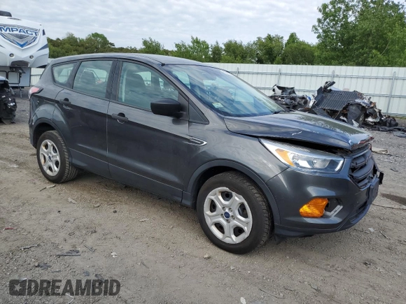 2017 Ford Escape S with VIN 1FMCU0F73HUE37576, listed as a Copart auction lot 58473145 with 73,747 mi miles and Salvage title. Bid and sale history available at DreamBid. Image 4.