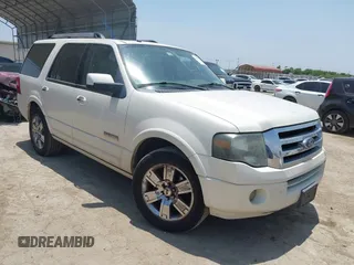 2008 Ford Expedition Limited z VIN 1FMFU19588LA51660, wystawiony jako IAAI lot #42322574 z przebiegiem 267 537 mil mil oraz . Historia ofert i sprzedaży dostępna na DreamBid. Obrazek 1.