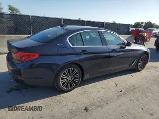2019 BMW 5 Series 530e xDrive with VIN WBAJB1C51KB376996, listed as a Copart auction lot 52581175 with 42,369 mi miles and Salvage title. Bid and sale history available at DreamBid. Image 3.