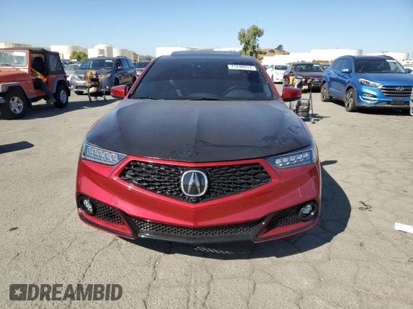 2020 Acura TLX w/Advance Pkg with VIN 19UUB3F88LY000121, listed as a Copart auction lot 71246914 with 33,202 mi miles and Salvage Title. Bid and sale history available at carsss.com. Image 5.