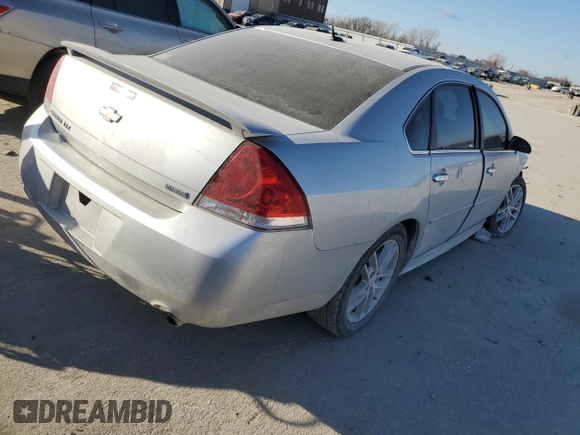 2012 Chevrolet Impala LTZ with VIN 2G1WC5E32C1171240, listed as a Copart auction lot 84490854 with 193,799 mi miles and Salvage Title. Bid and sale history available at DreamBid. Image 3.
