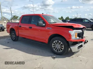 2019 Ford F-150 XL with VIN 1FTEW1CB2KFA66802, listed as a Copart auction lot 75010764 with 81,411 mi miles and Salvage title. Bid and sale history available at DreamBid. Image 4.