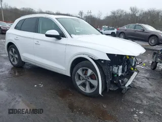 2023 Audi Q5 Premium Plus z VIN WA1BBAFYXP2039774, wystawiony jako IAAI lot #41548348 z przebiegiem 29 993 mil mil oraz . Historia ofert i sprzedaży dostępna na DreamBid. Obrazek 1.