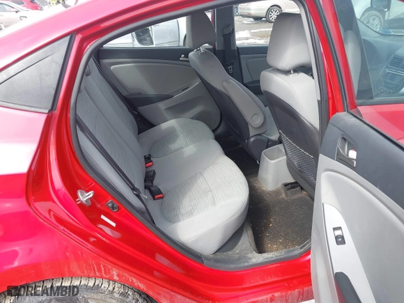 2015 Hyundai Accent GLS with VIN KMHCT4AE0FU923503, listed as a IAAI auction lot 41971073 with 140,886 mi miles. Bid and sale history available at carsss.com. Image 8.