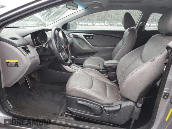 2013 Hyundai Elantra Coupe SE with VIN KMHDH6AE9DU013525, listed as a Copart auction lot 43639555 with 0 mi miles and Salvage Title. Bid and sale history available at carsss.com. Image 7.