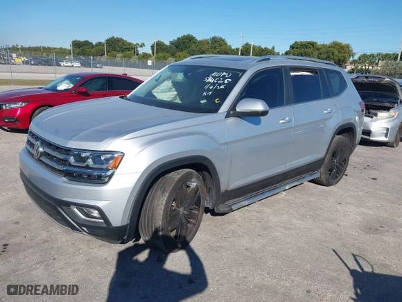 2019 Volkswagen Atlas 3.6L V6 SEL with VIN 1V2ER2CA8KC574020, listed as a IAAI auction lot 41279317 with 74,520 mi miles. Bid and sale history available at carsss.com. Image 17.