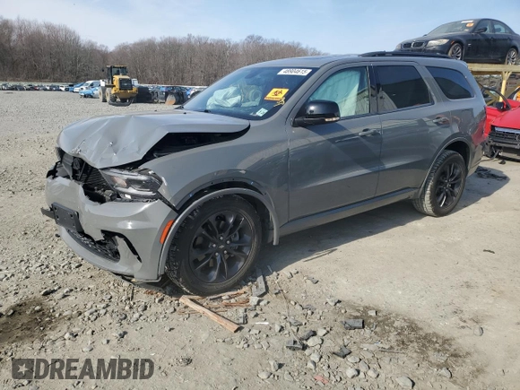 2021 Dodge Durango GT Plus with VIN 1C4RDJDG1MC750908, listed as a Copart auction lot 48904615 with 0 mi miles and Salvage Title. Bid and sale history available at carsss.com. Image 1.