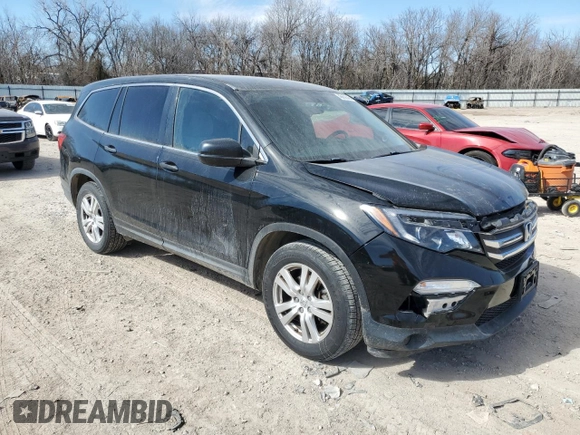 2016 Honda Pilot LX with VIN 5FNYF5H12GB030768, listed as a Copart auction lot 46689545 with 143,471 mi miles and Salvage Title. Bid and sale history available at DreamBid. Image 4.