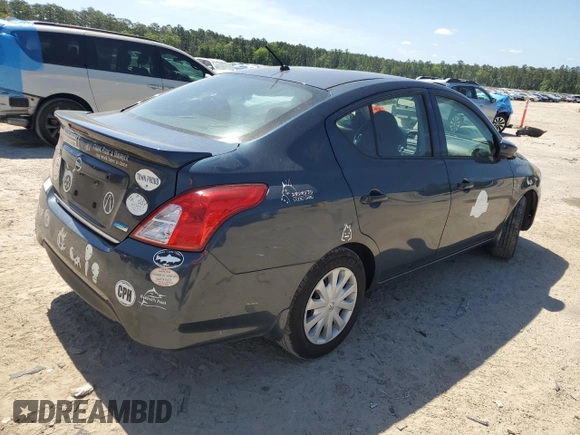2016 Nissan Versa S Plus with VIN 3N1CN7AP6GL876445, listed as a Copart auction lot 55238775 with 133,231 mi miles and Salvage title. Bid and sale history available at DreamBid. Image 3.