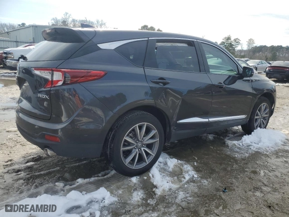 2021 Acura RDX w/Technology Package with VIN 5J8TC1H51ML000038, listed as a Copart auction lot 45799635 with 20,421 mi miles and Salvage Title. Bid and sale history available at carsss.com. Image 3.