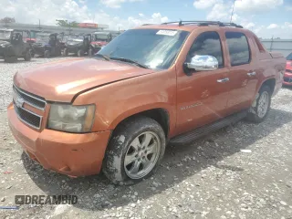 2007 Chevrolet Avalanche LTZ z VIN 3GNEC12027G108522, wystawiony jako Copart lot #54950015 z przebiegiem 188 712 mil mil oraz Szkoda całkowita • Salvage title. Historia ofert i sprzedaży dostępna na DreamBid. Obrazek 1.