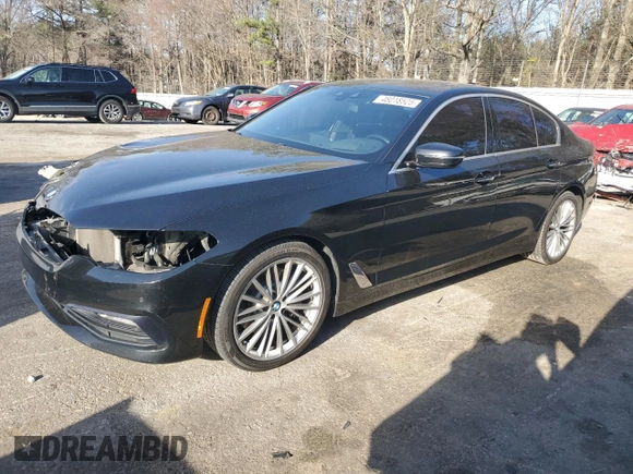 2018 BMW 5 Series 530i z VIN WBAJA5C58JWA38130, wystawiony jako Copart lot #48018525 z przebiegiem 133 533 mil mil oraz Szkoda całkowita • Salvage title. Historia ofert i sprzedaży dostępna na DreamBid. Obrazek 1.
