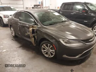 2015 Chrysler 200 Limited with VIN 1C3CCCAB9FN536788, listed as a IAAI auction lot 41726794 with 92,500 mi miles. Bid and sale history available at carsss.com. Image 1.