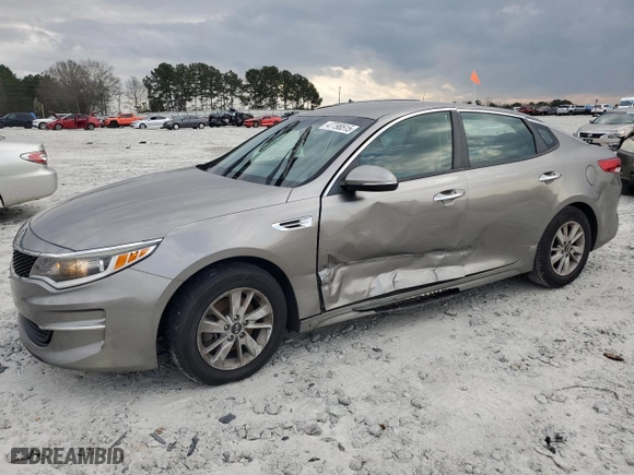 2016 Kia Optima LX with VIN 5XXGT4L32GG099996, listed as a Copart auction lot 47798515 with 119,810 mi miles and Salvage Title. Bid and sale history available at carsss.com. Image 1.