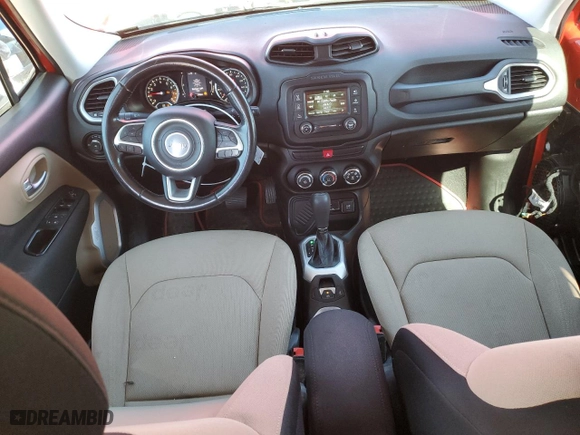 2015 Jeep Renegade Latitude with VIN ZACCJABT4FPB18594, listed as a Copart auction lot 48405395 with 125,700 mi miles and Salvage Title. Bid and sale history available at carsss.com. Image 8.