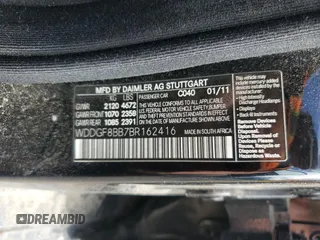 2011 Mercedes-Benz C 300 Sport with VIN WDDGF8BB7BR162416, listed as a Copart auction lot 65396685 with 166,832 mi miles and Clean title. Bid and sale history available at DreamBid. Image 12.