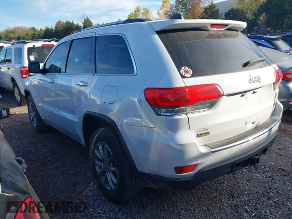 2015 Jeep Grand Cherokee Limited with VIN 1C4RJEBG8FC822774, listed as a IAAI auction lot 40939140 with 146,609 mi miles. Bid and sale history available at carsss.com. Image 3.