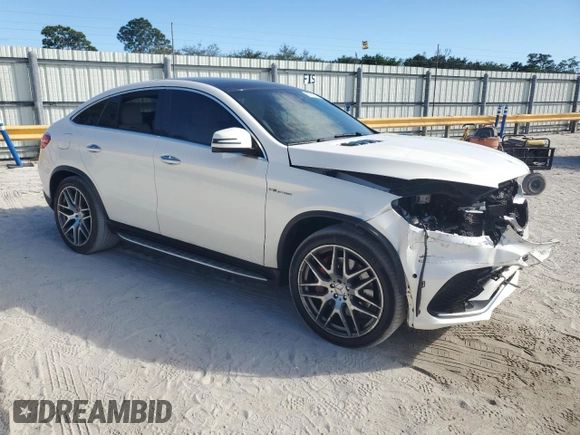 2018 Mercedes-Benz GLE 63 S AMG with VIN 4JGED7FB7JA095871, listed as a Copart auction lot 83789674 with 73,718 mi miles and Salvage title. Bid and sale history available at DreamBid. Image 4.