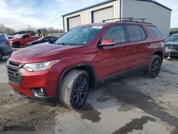 2020 Chevrolet Traverse RS with VIN 1GNERJKW1LJ122889, listed as a Copart auction lot 82328624 with 68,874 mi miles and Salvage Title. Bid and sale history available at carsss.com. Image 1.